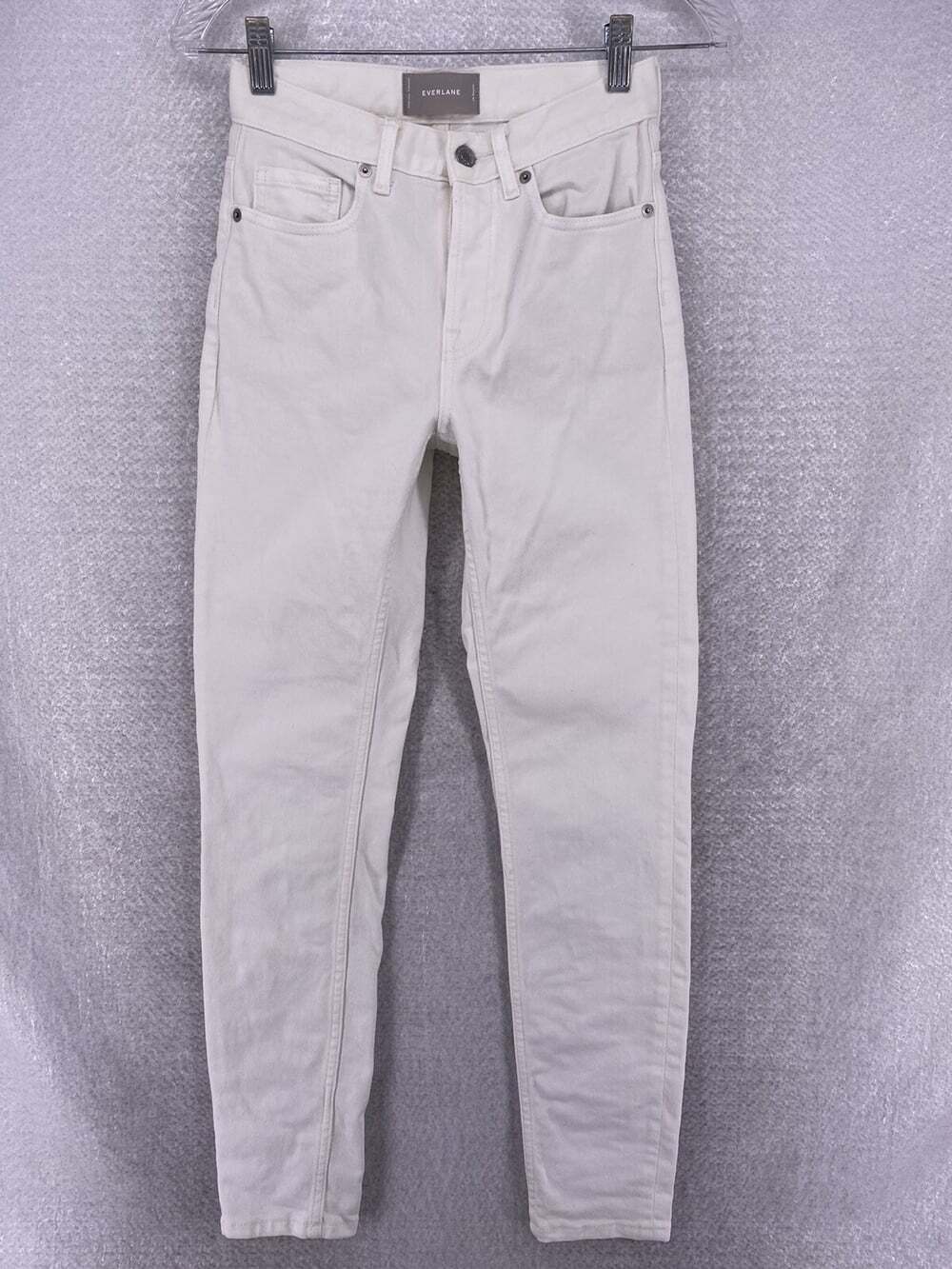 Everlane Women’s Size 24 White High Waisted Skinny Cotton Jeans